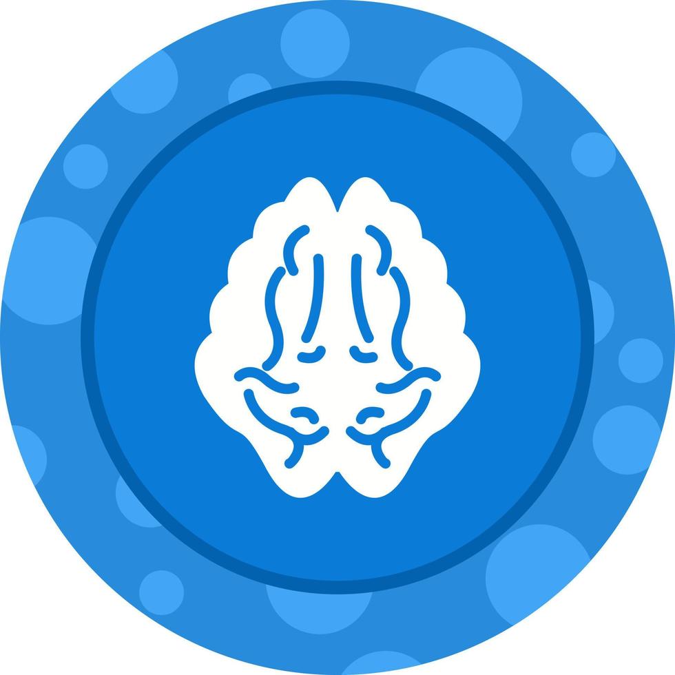 icône de glyphe vecteur beau cerveau