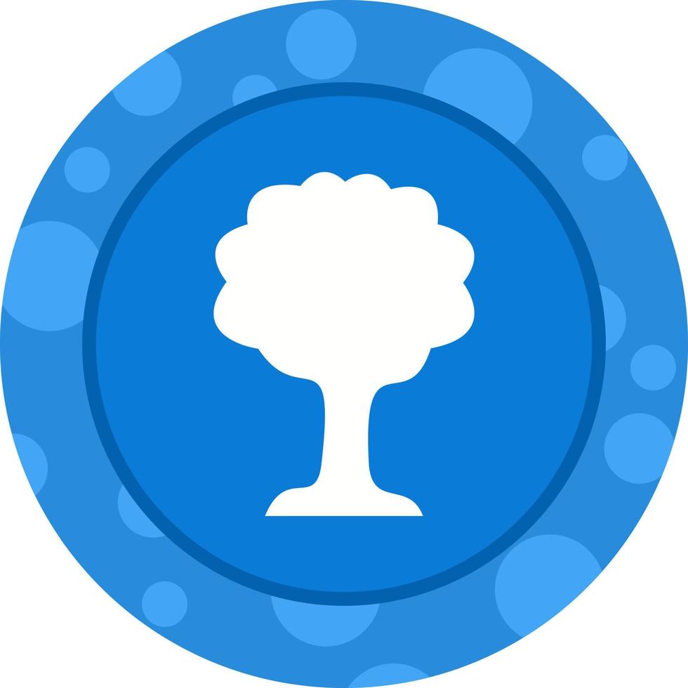 icône de glyphe de vecteur d'arbre unique