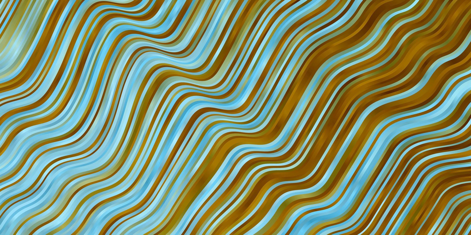 modèle bleu clair et jaune avec des lignes courbes. vecteur