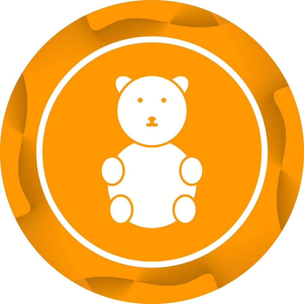 icône de glyphe de vecteur d'ours unique