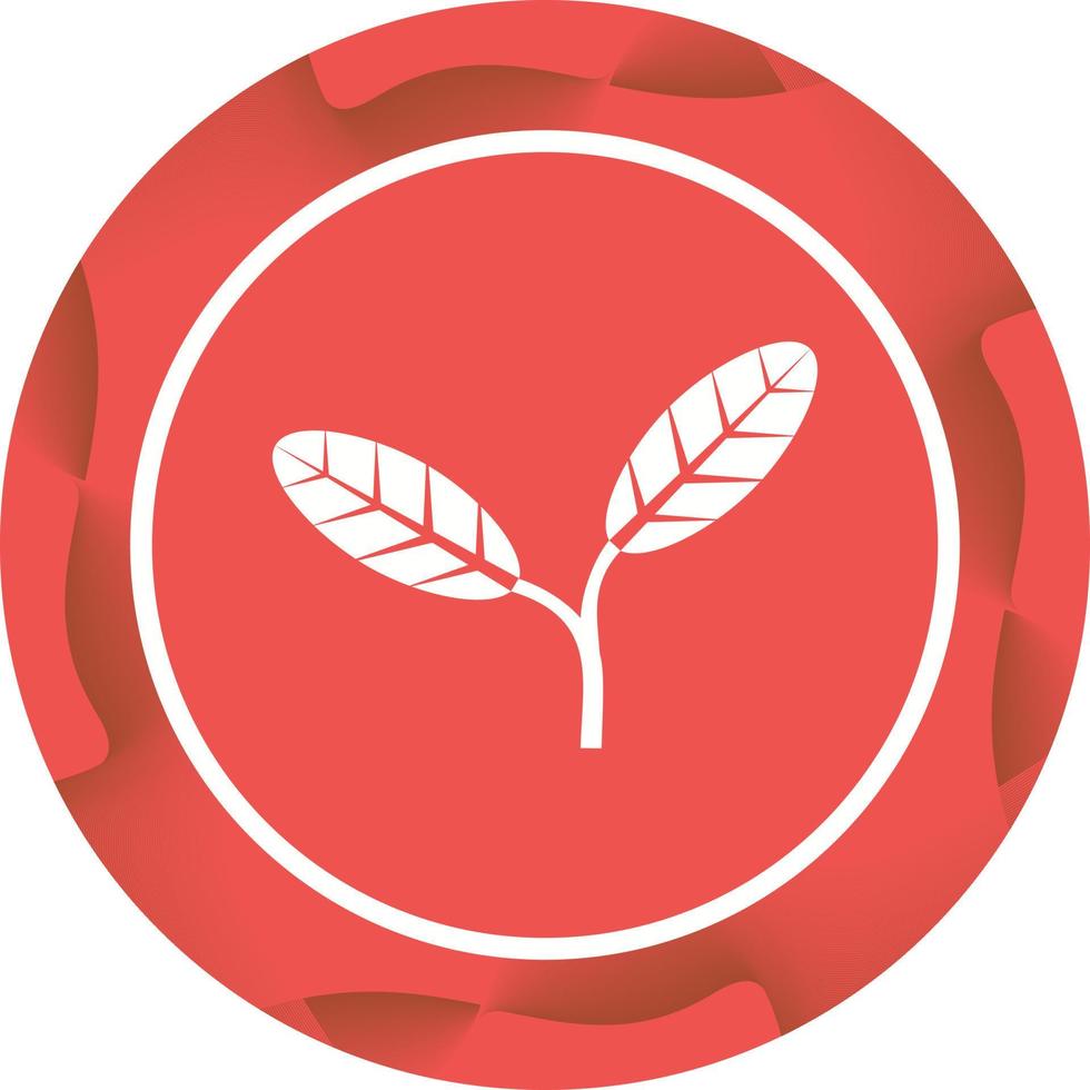 icône de glyphe de vecteur de feuilles uniques