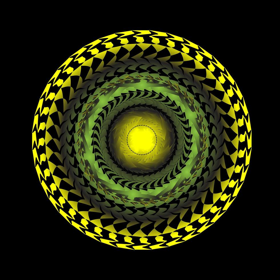 spirographe spirale circulaire abstraite vecteur