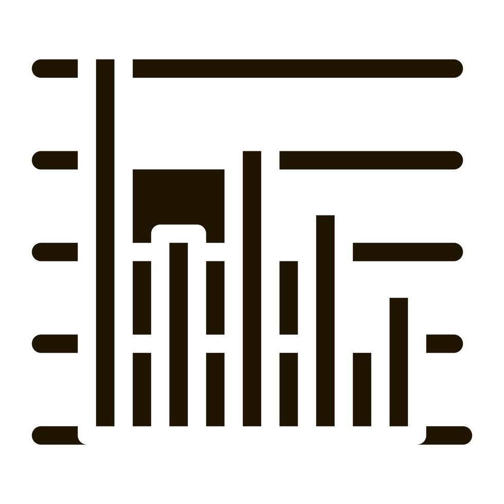 vecteur d'icône d'étude de marché statisticien