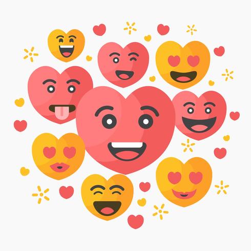 Vecteur de Valentine Emoticon gratuit