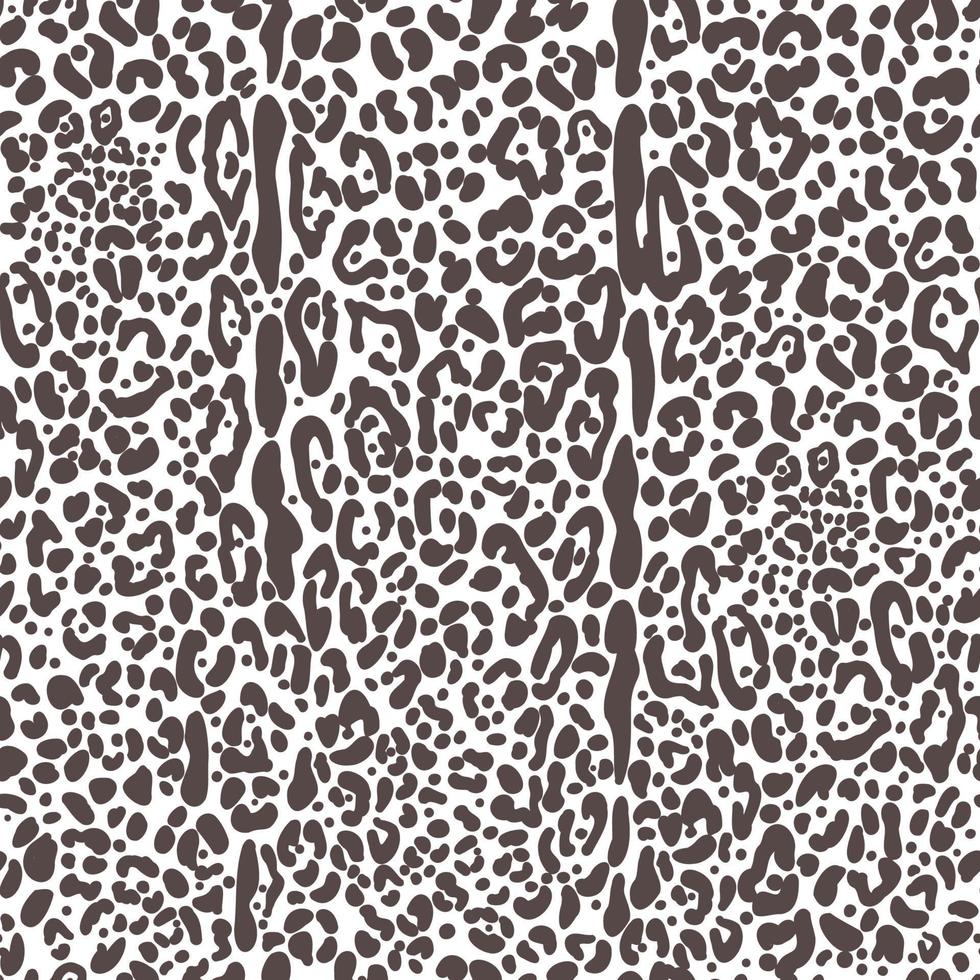 modèle sans couture de peau de léopard. imprimé guépard noir et blanc. ornement abstrait monochrome jaguar. conception de vecteur. vecteur