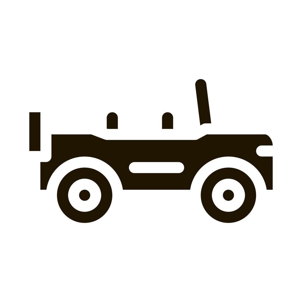 illustration de glyphe de vecteur icône automobile