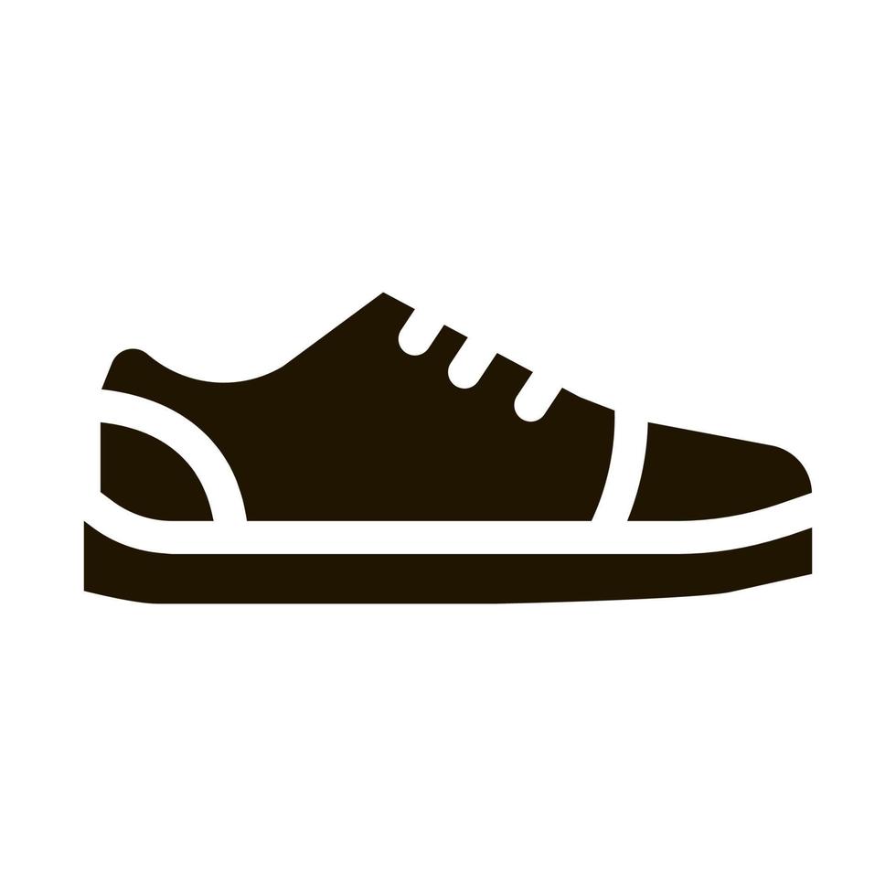 illustration de glyphe vectoriel icône chaussure sneaker