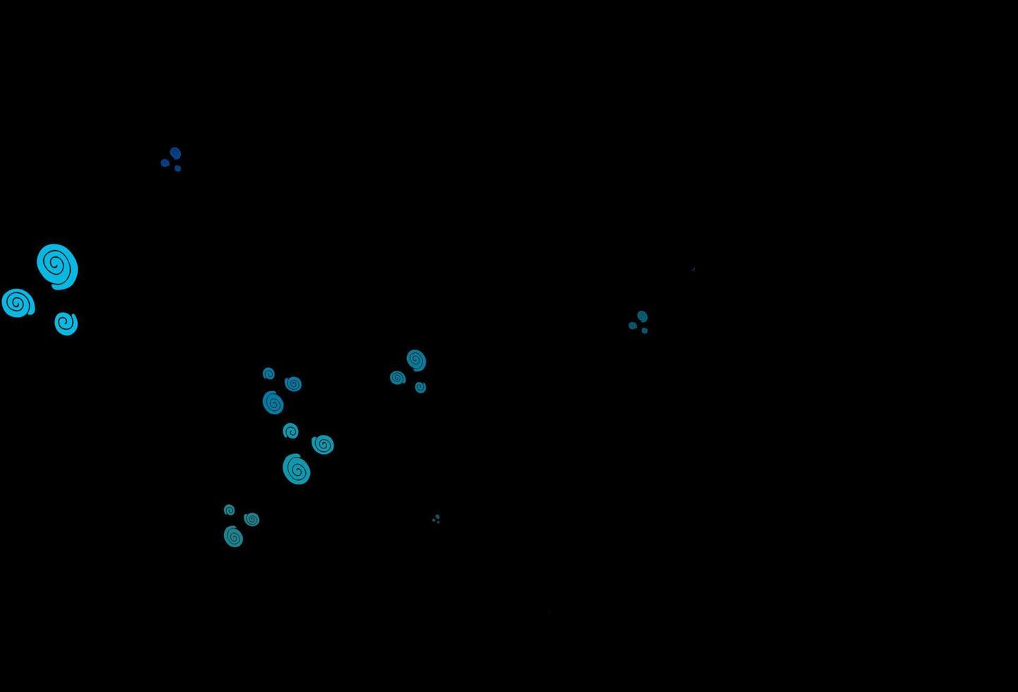 modèle vectoriel bleu foncé avec des lignes, des ovales.