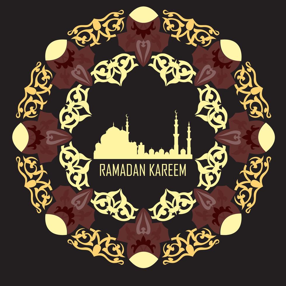 vecteurs de ramadan kareem vecteur