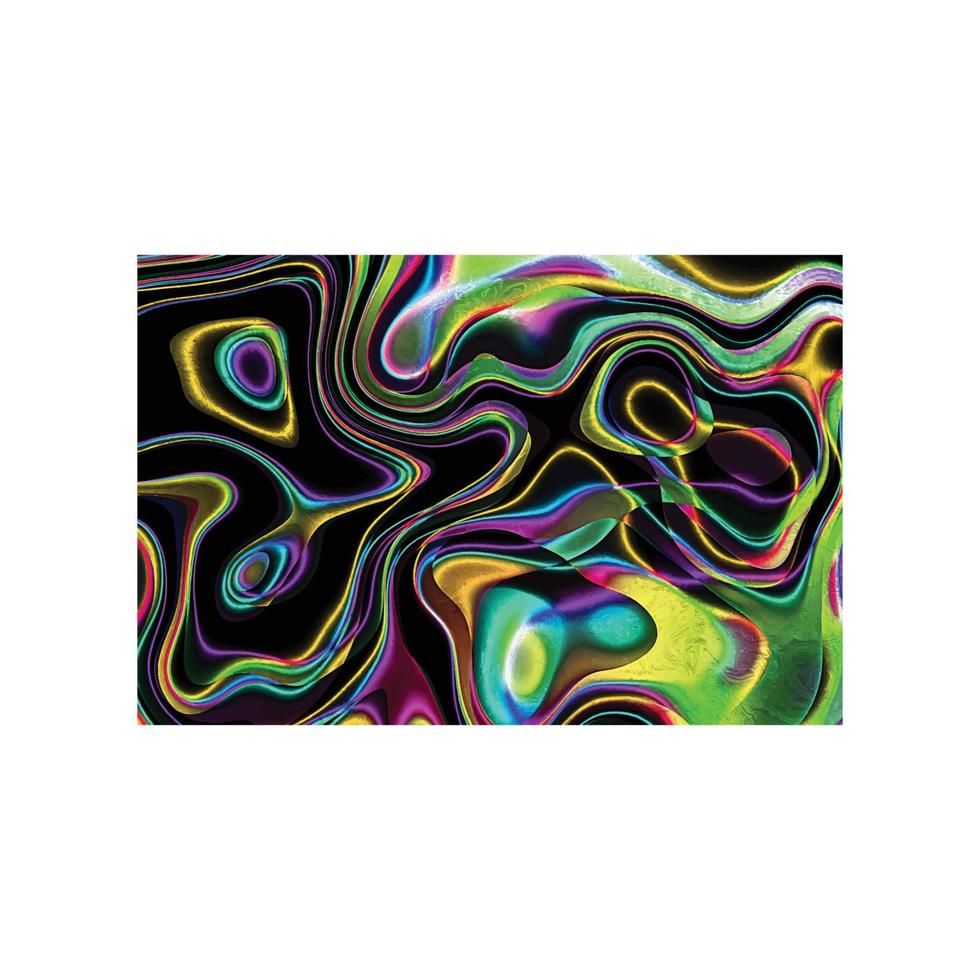arrière-plan abstrait ondulé liquide, texture d'onde psychédélique abstraite, texture holographique vecteur