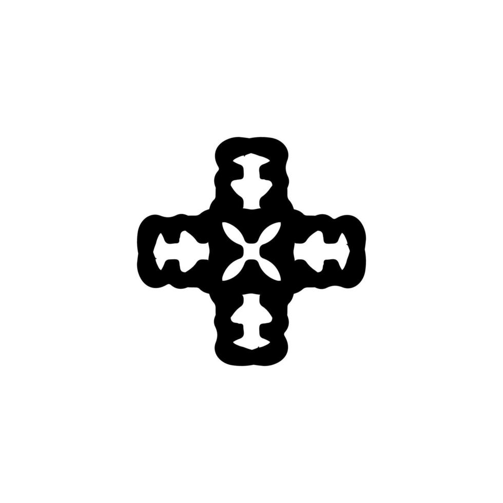 icône croix. symbole de fond d'affiche de vacances de religion chrétienne de style simple. élément de conception de logo de marque de boutique de religion chrétienne. impression de t-shirts croisés. vecteur pour autocollant.