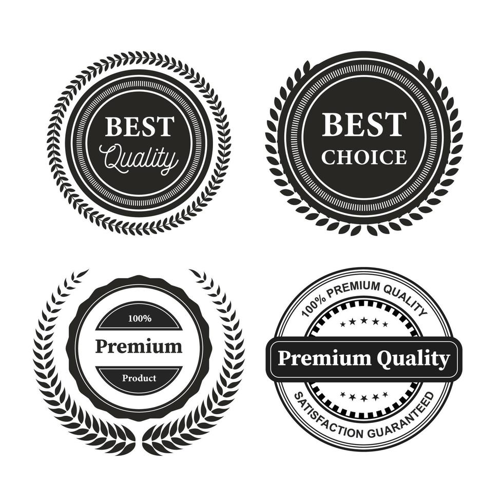 collection de badges vectoriels premium vecteur