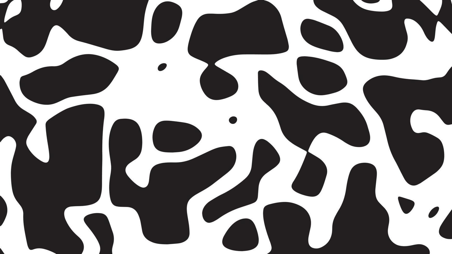 motif de vache noir et blanc texture de peau d'animal vecteur