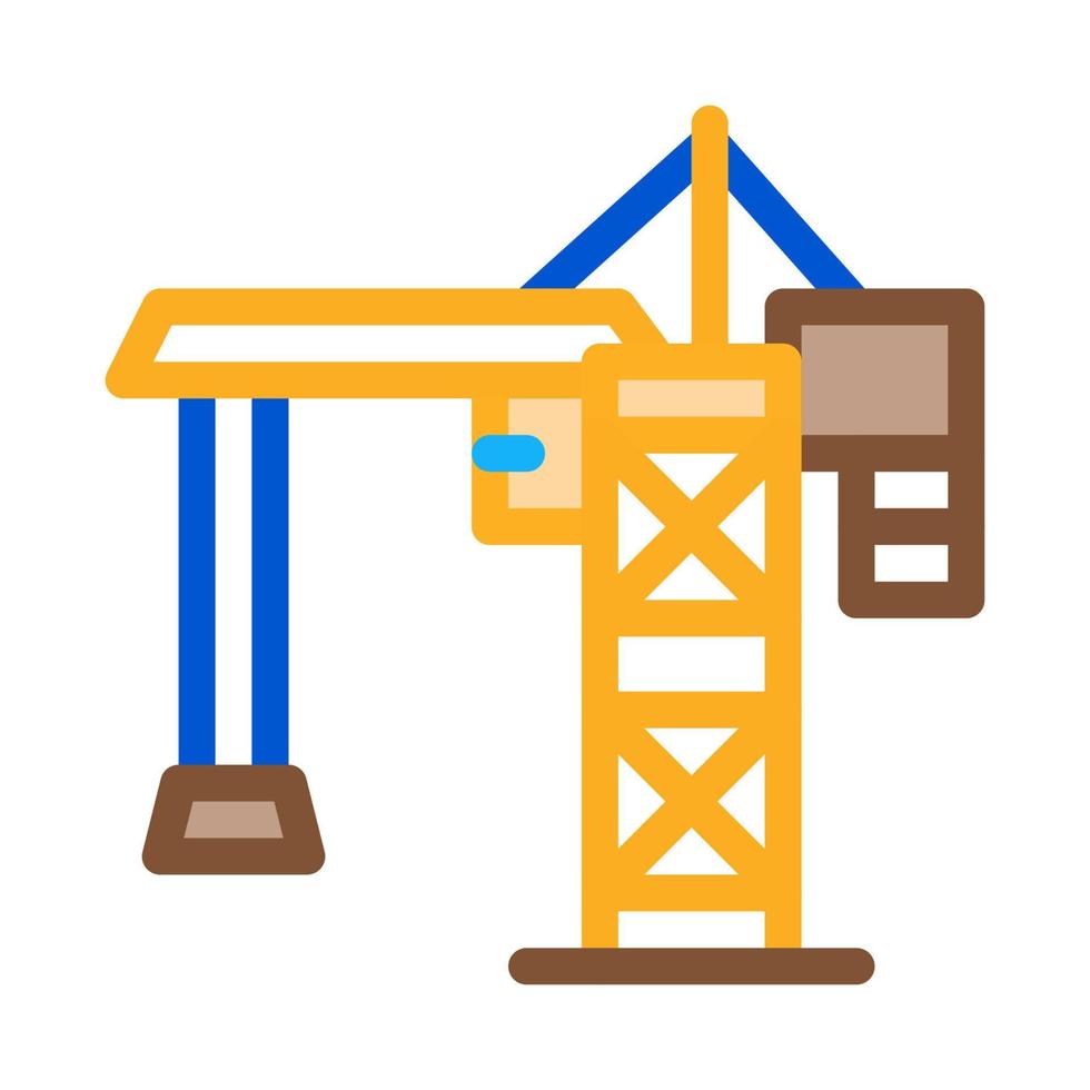 grue pour la construction de l'illustration du contour vectoriel de l'icône