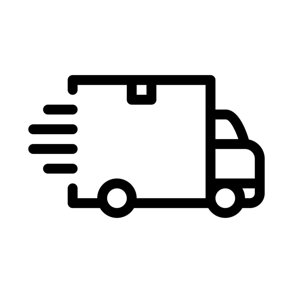 illustration vectorielle de l'icône de livraison de la boutique en ligne vecteur