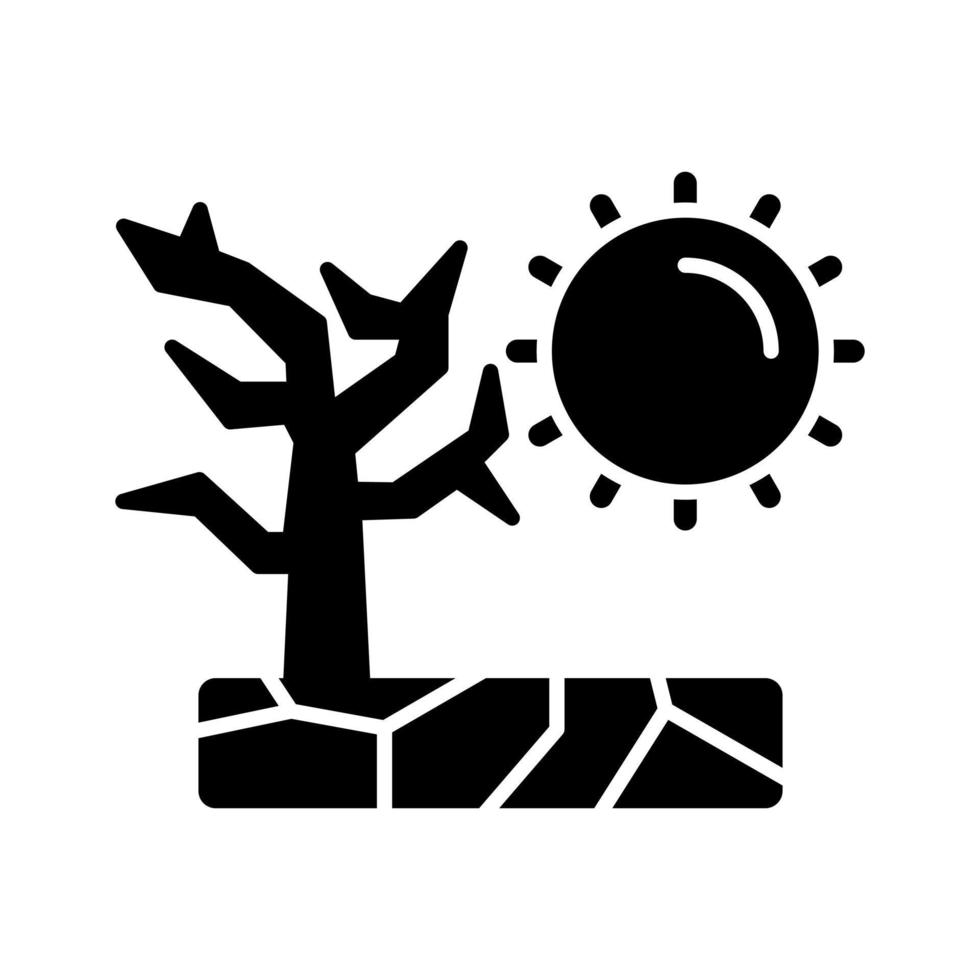 icône de vecteur de sécheresse