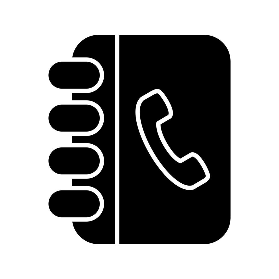 icône de vecteur de carnet de contacts