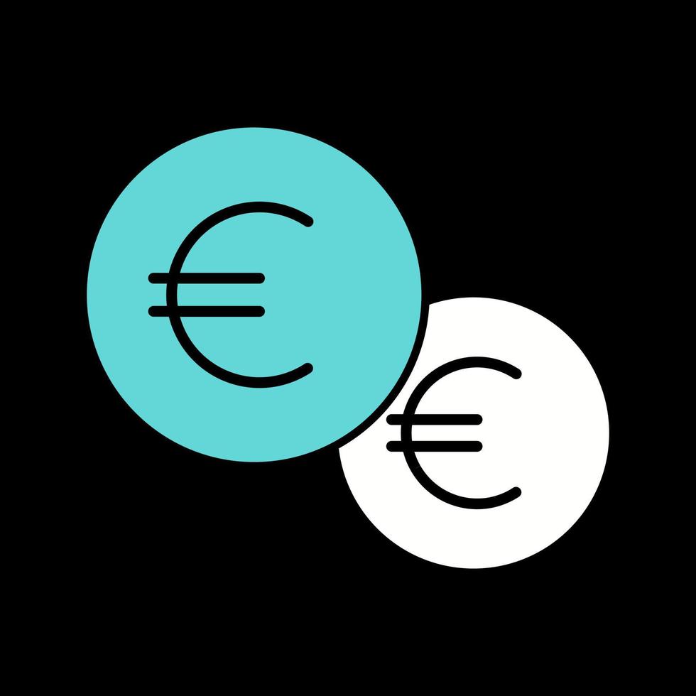 icône de vecteur de pièces de monnaie