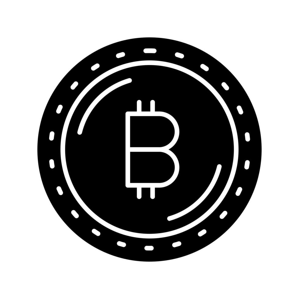 icône de vecteur de devise bitcoin