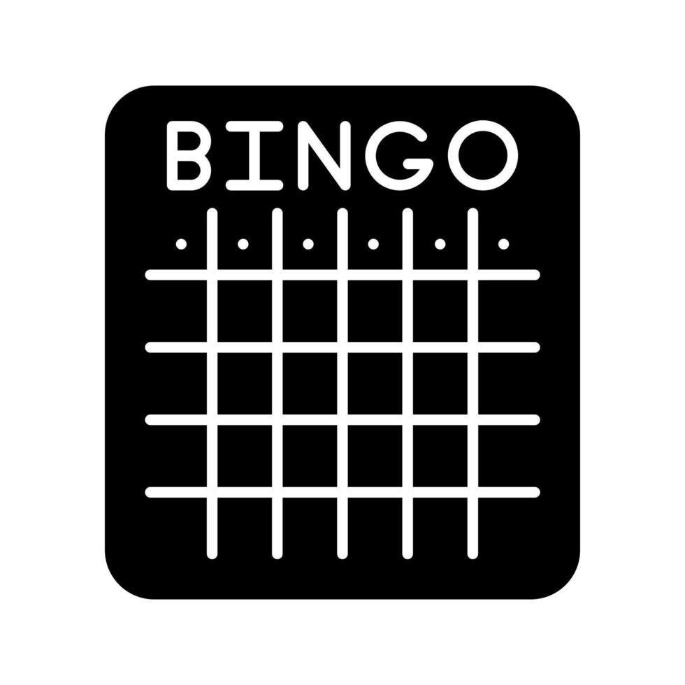 icône de vecteur de bingo