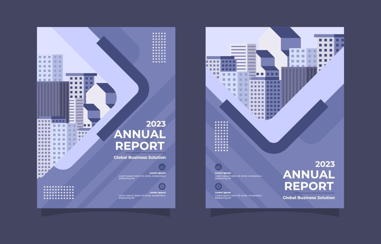 conception de modèle de rapport annuel d'entreprise vecteur