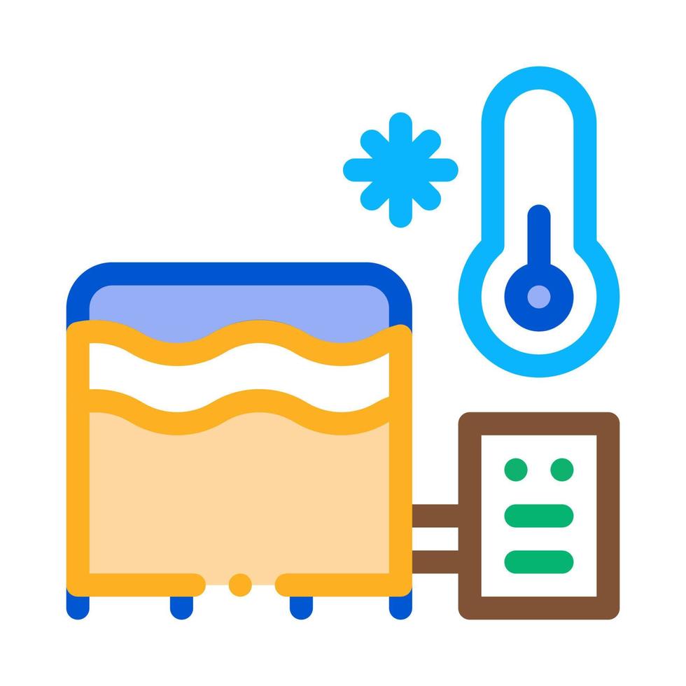 illustration de contour vectoriel icône de refroidissement de jus