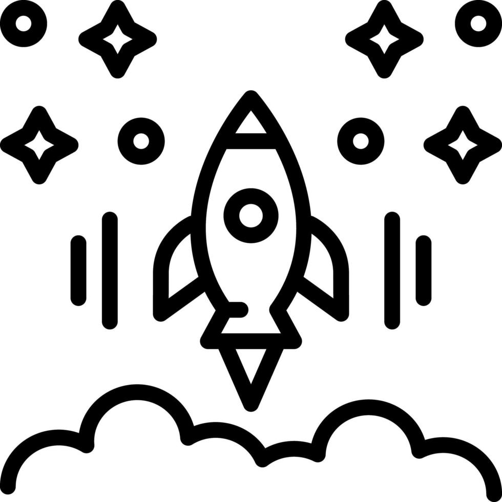 icône de ligne pour le lancement vecteur