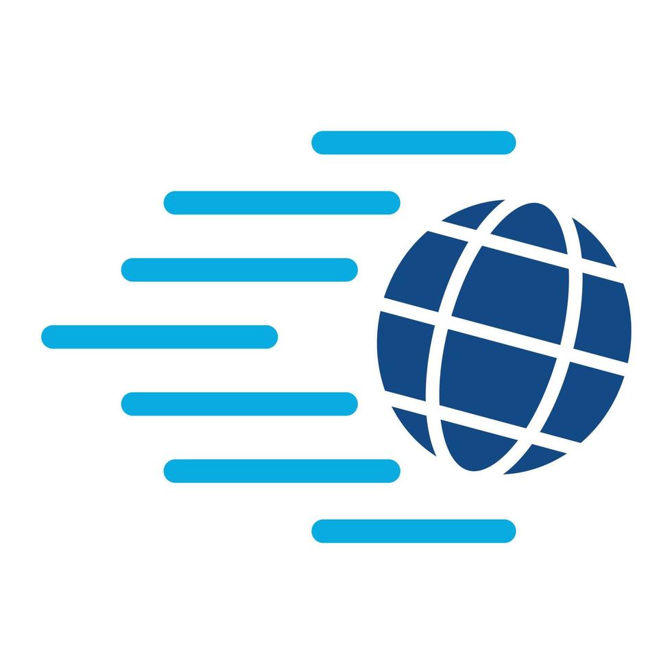 icône de deux couleurs de glyphe internet haut débit vecteur