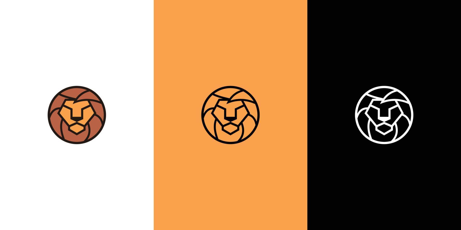 logo de lion, pour votre entreprise, symboles pour transmettre l'idée de force puissance fierté garde d'honneur sécurité patrimoine et traditions. vecteur