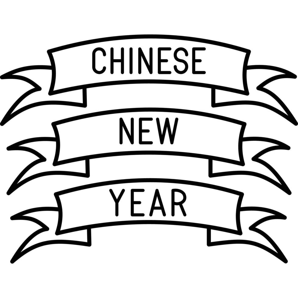 joyeux nouvel an chinois qui peut facilement éditer ou modifier vecteur