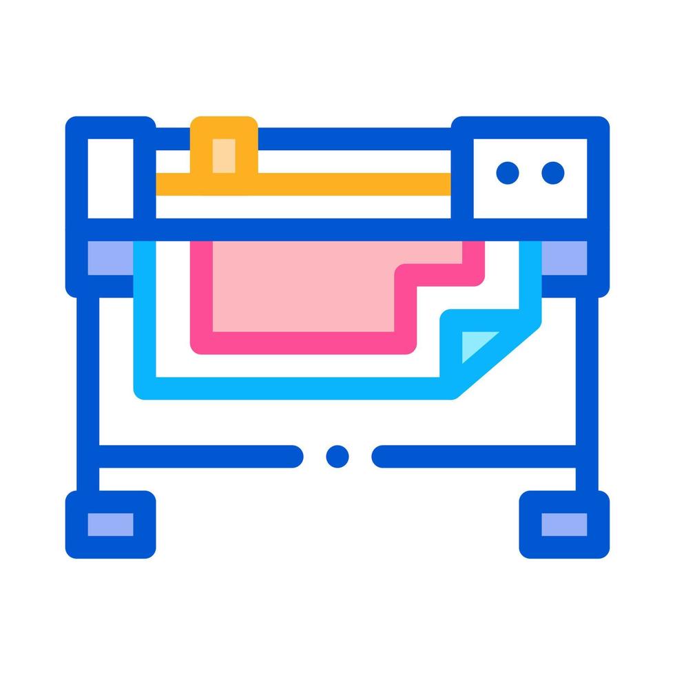 imprimante pour l'illustration vectorielle de l'icône de travail vecteur