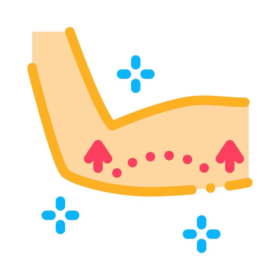 illustration de contour vectoriel icône de levage à la main