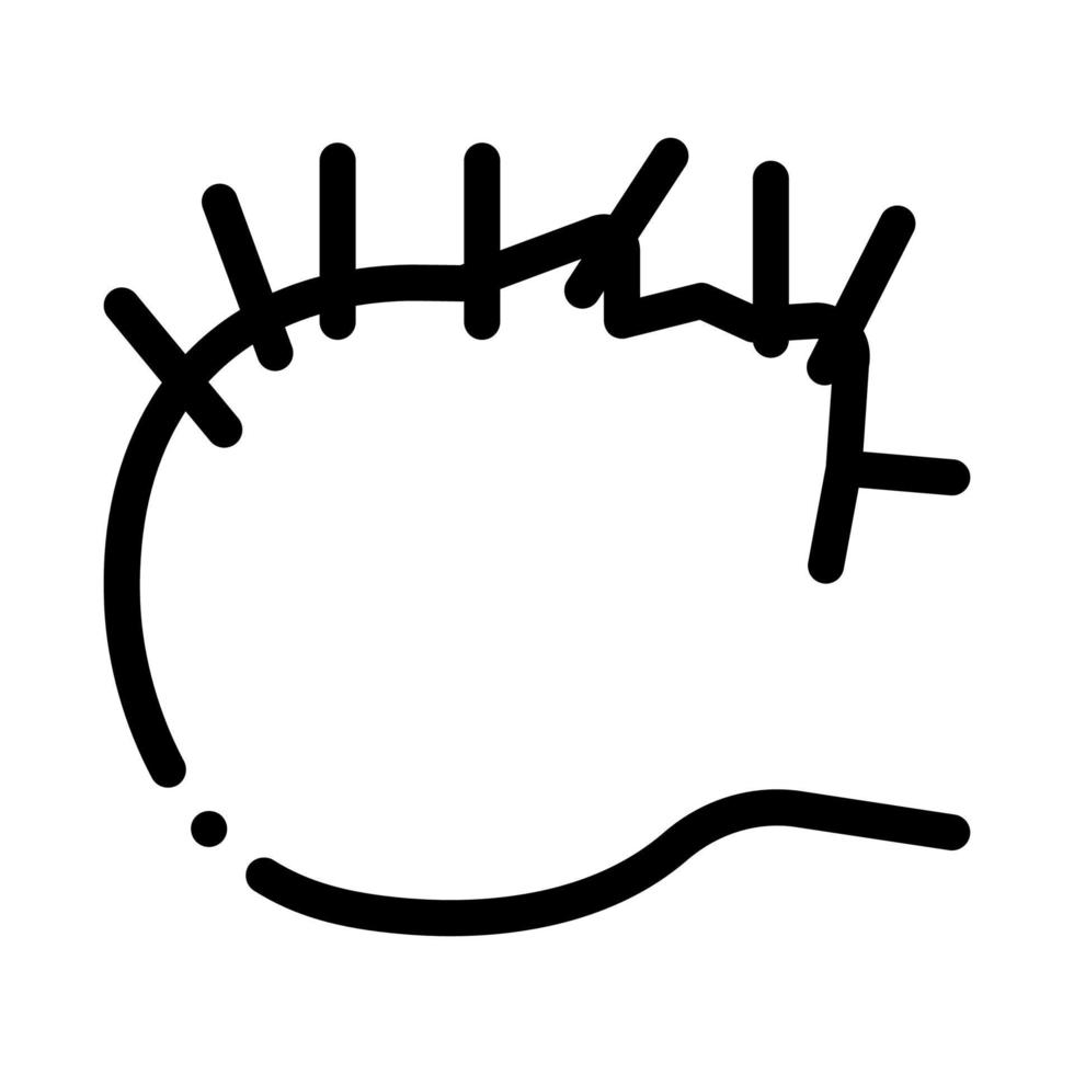 illustration vectorielle de l'icône d'acupuncture du visage humain vecteur