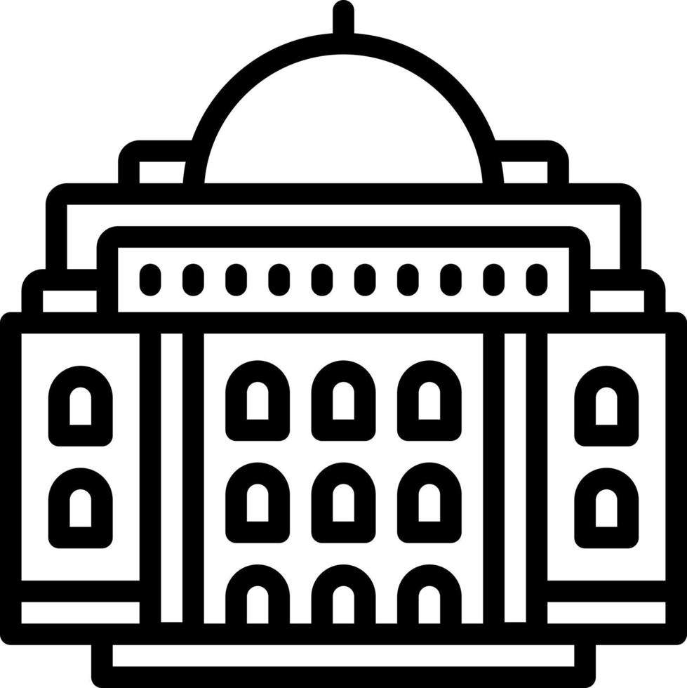 icône de ligne pour la législature vecteur