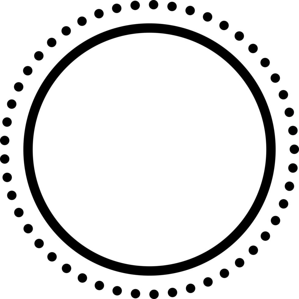 icône de ligne pour le cercle vecteur