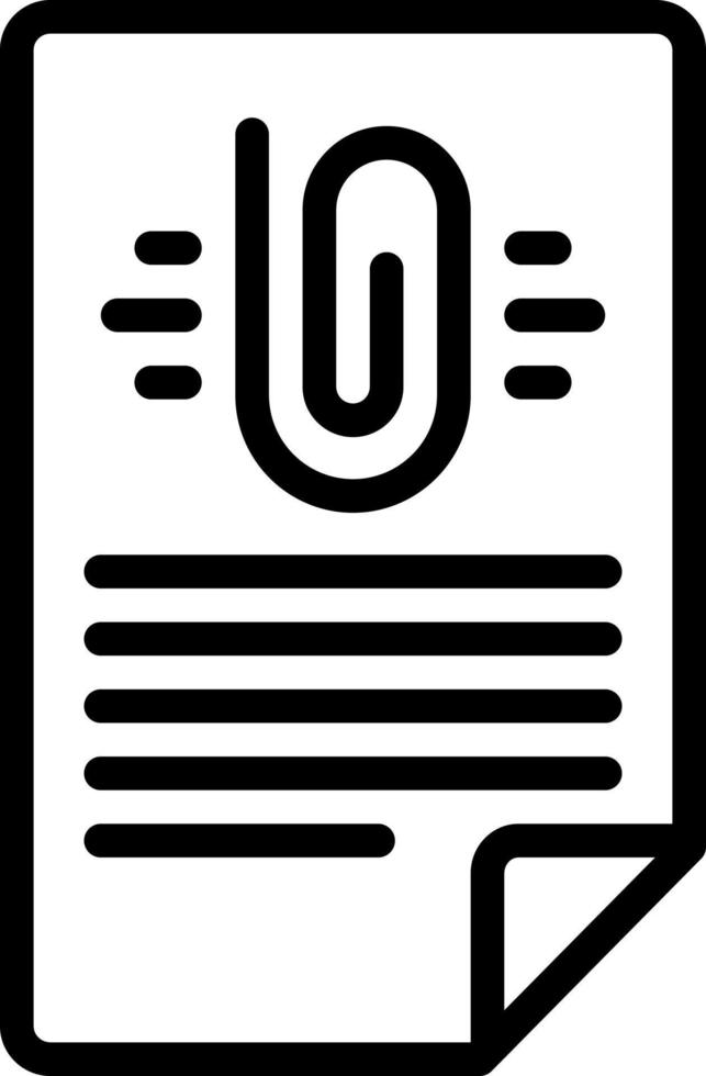 icône de ligne pour l'annexe vecteur