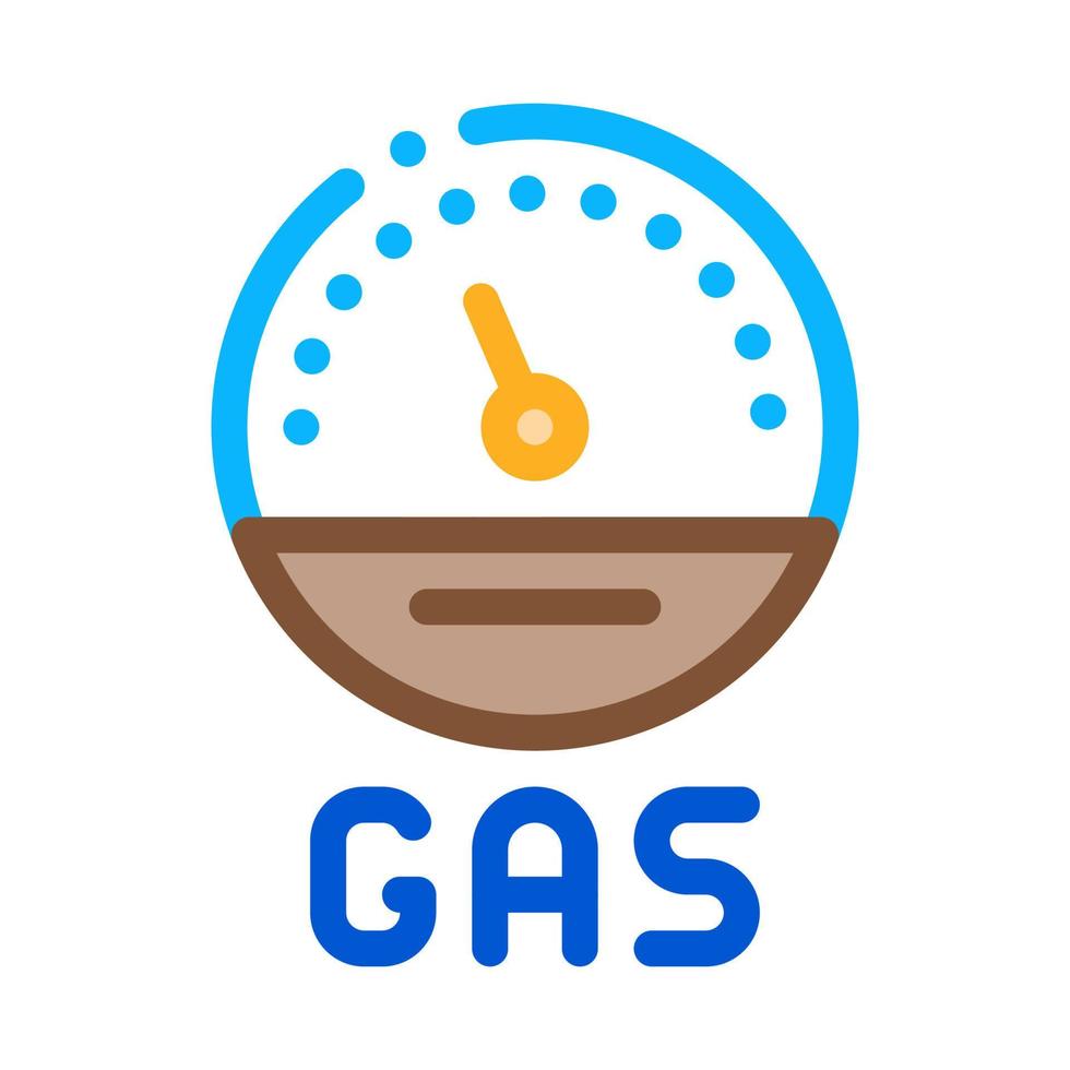 illustration vectorielle de l'icône de l'indicateur de gaz du moteur vecteur