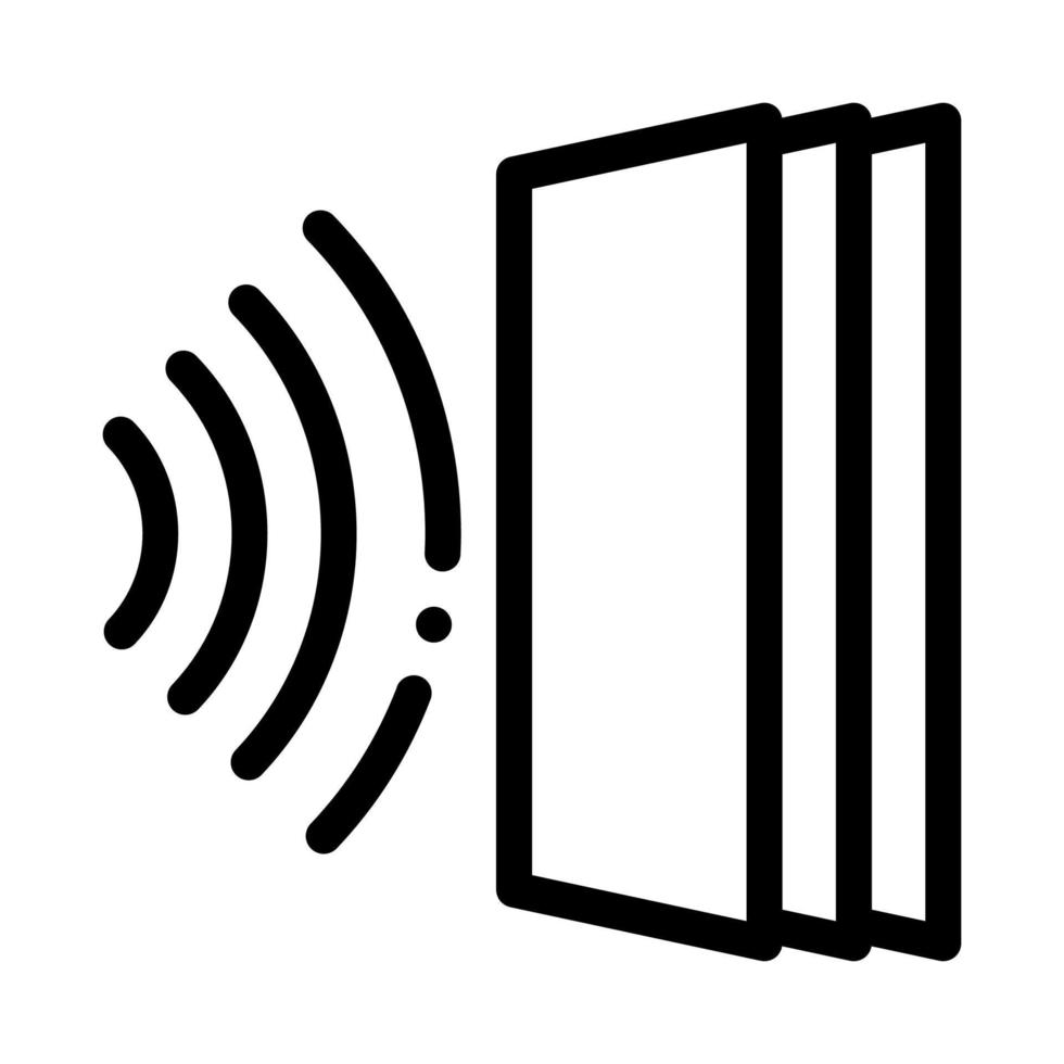 titre sonore pour l'illustration vectorielle de l'icône de la porte vecteur