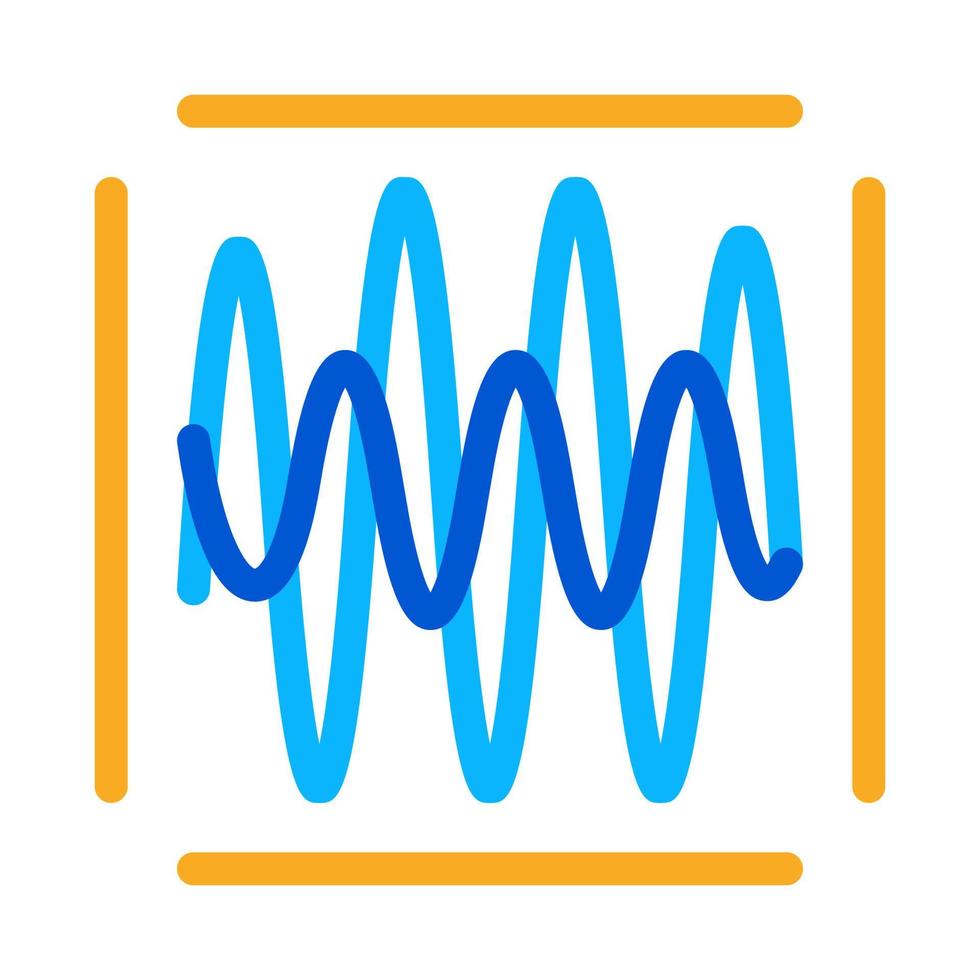 illustration vectorielle de l'icône de diagnostic sonore vecteur