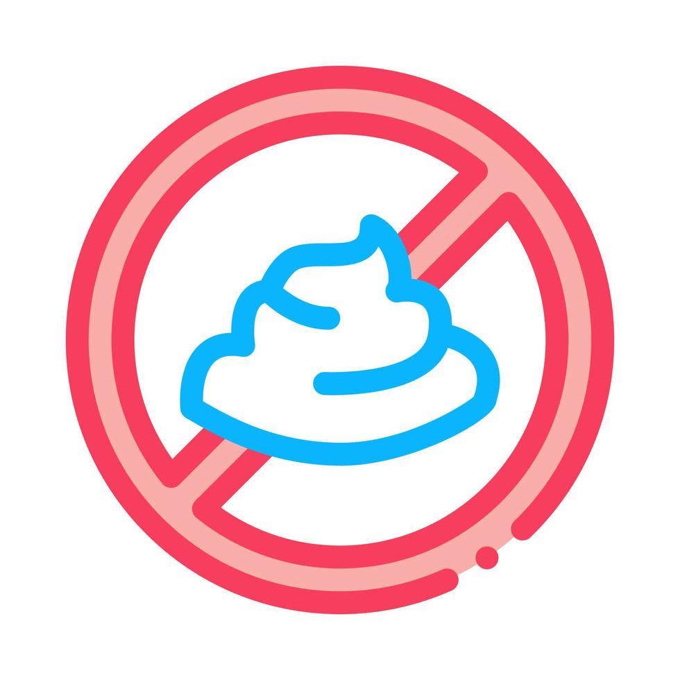 illustration vectorielle de l'icône d'interdiction de la mayonnaise vecteur