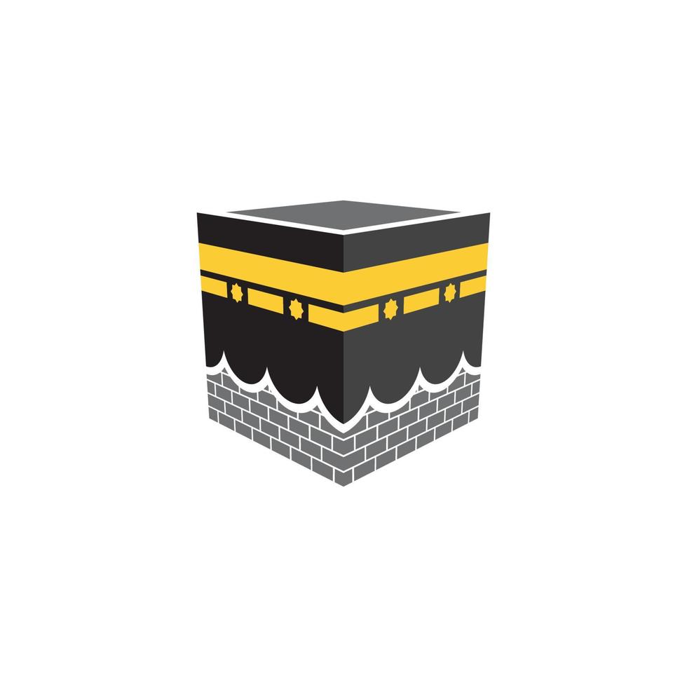 icône d'illustration vectorielle kaaba vecteur