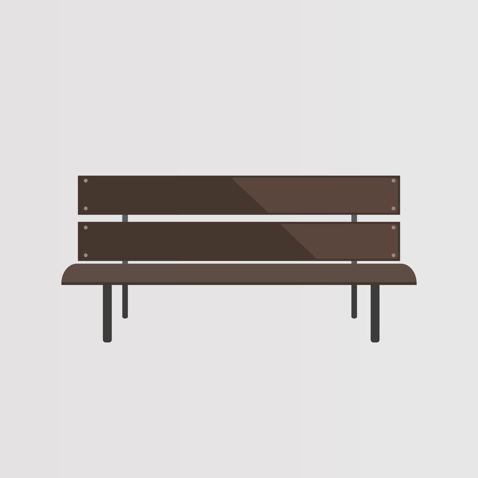 table de pique-nique en bois avec illustration vectorielle de longs bancs. mobilier de camping, de jardin ou de parc en bois avec siège pour barbecue. vecteur