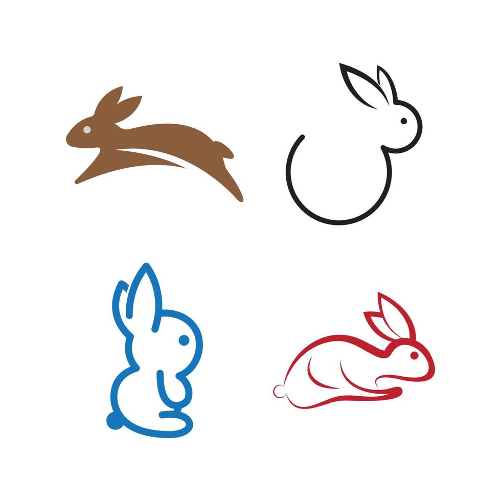 vecteur de logo de lapin
