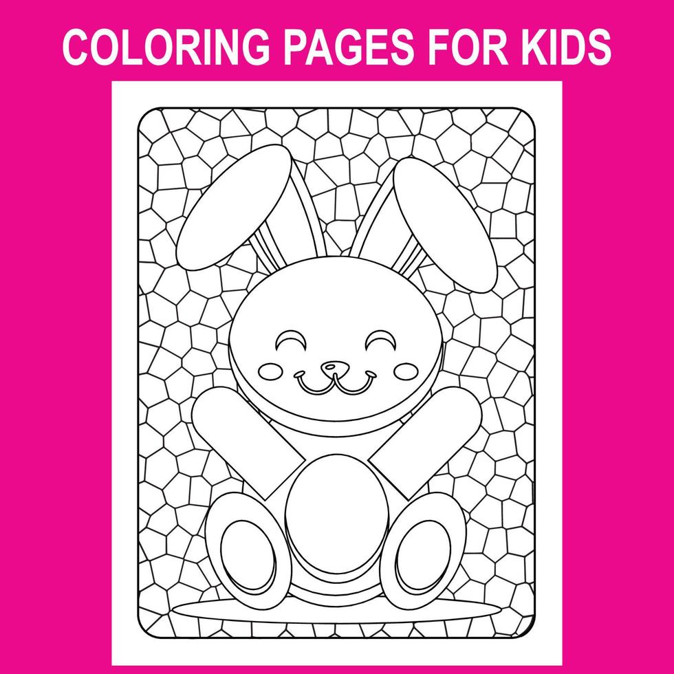 imprimer stand verre pages à colorier pour les enfants, pages à colorier de pâques image no 10 vecteur