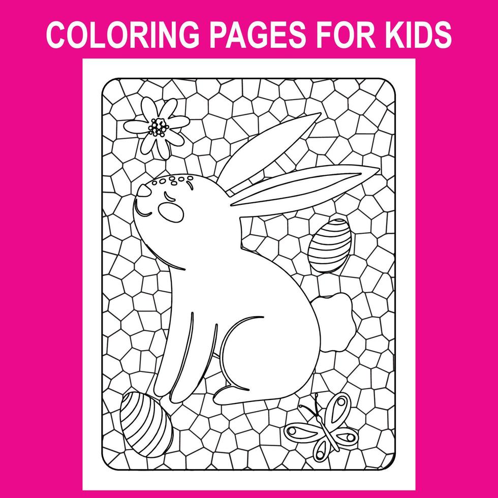 imprimer stand verre pages à colorier pour les enfants, pages à colorier de pâques image no 7 vecteur