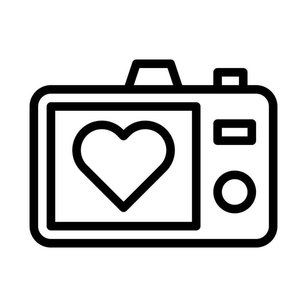 image vecteur d'illustration de style de contour d'icône de saint-valentin et icône de logo parfaite.