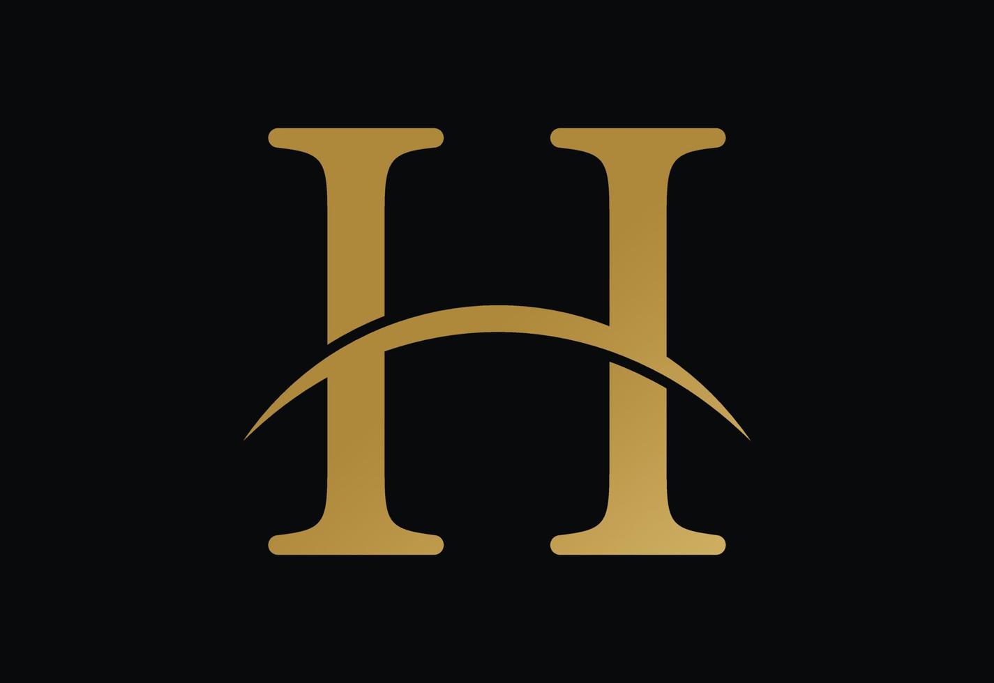 modèle de conception de logo lettre h, illustration vectorielle vecteur