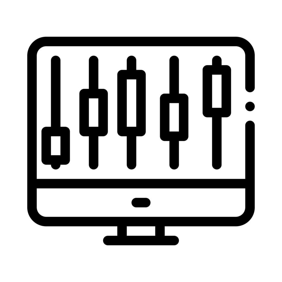 illustration vectorielle d'icône d'achat de vente de circuit informatique vecteur
