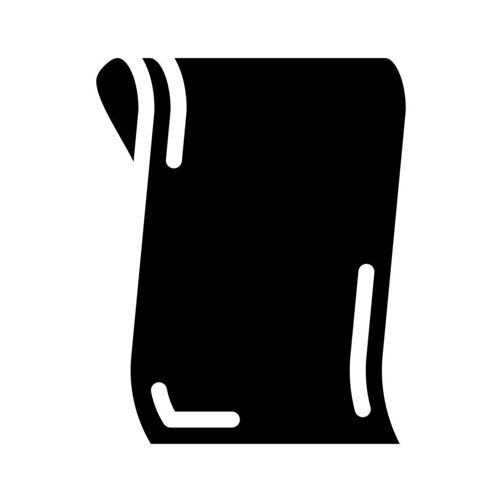 serviette pour danseur glyphe icône illustration vectorielle vecteur
