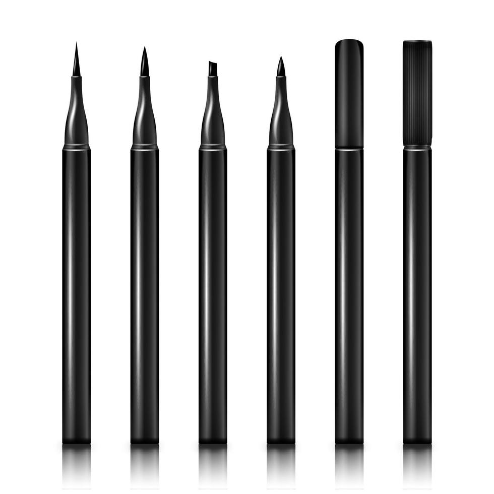 définir le vecteur de crayon eyeliner maquillage cosmétique